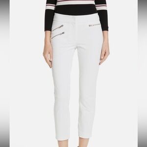 NWOT Veronica Beard White Roxy Ankle Pants Sz 6